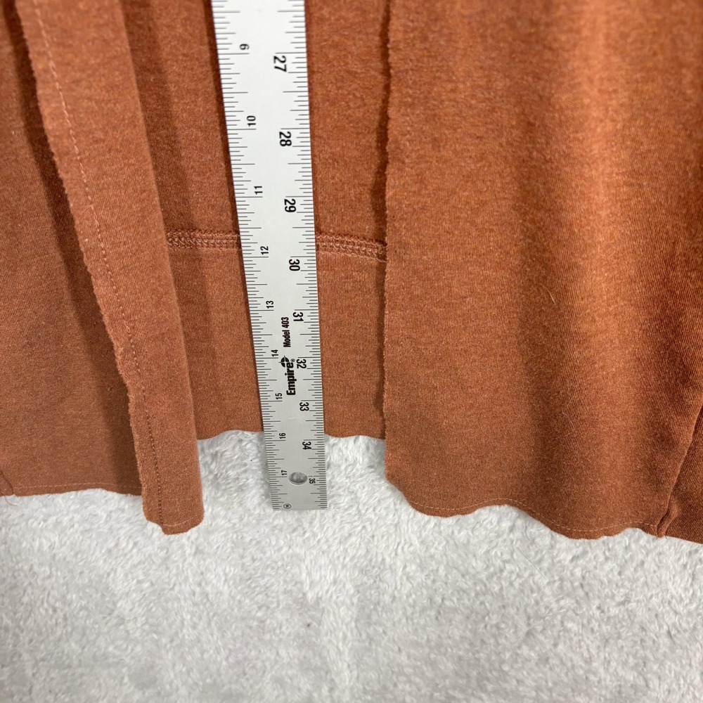 Pact Brooklyn Airplane Organic Cotton Open Front Cardigan Size XL/XXL Brown - Picture 7 of 8